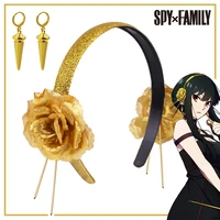 spy family thorn princess yor forger hair accessories earring cosplay props