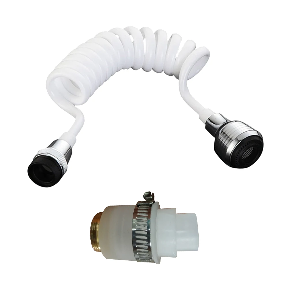 

Foam Kitchen Faucet Extension Tube 360 Degree Rotation Water Tap Extender for Bathroom Dual-speed Mode Accessories