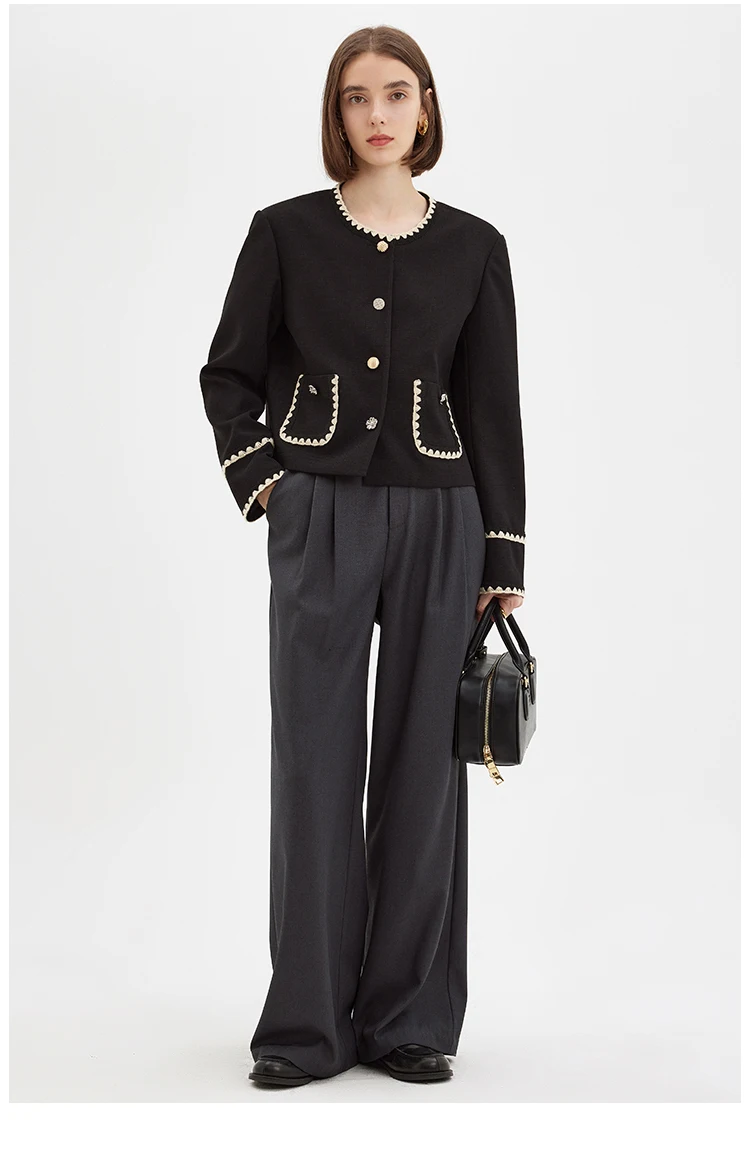 Рисунок 2 - Куртка MOLAN Женская твидовая с круглым вырезом