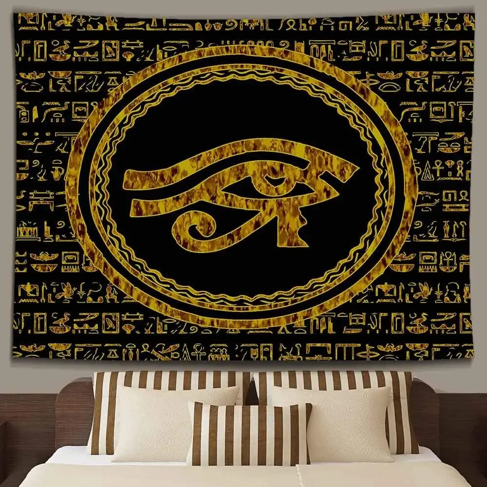 Eye Ancient Egyptian Mythology Characters Mysterious Wall Hanging Dormitory Bedroom Decor By Ho Me Lili Tapestry