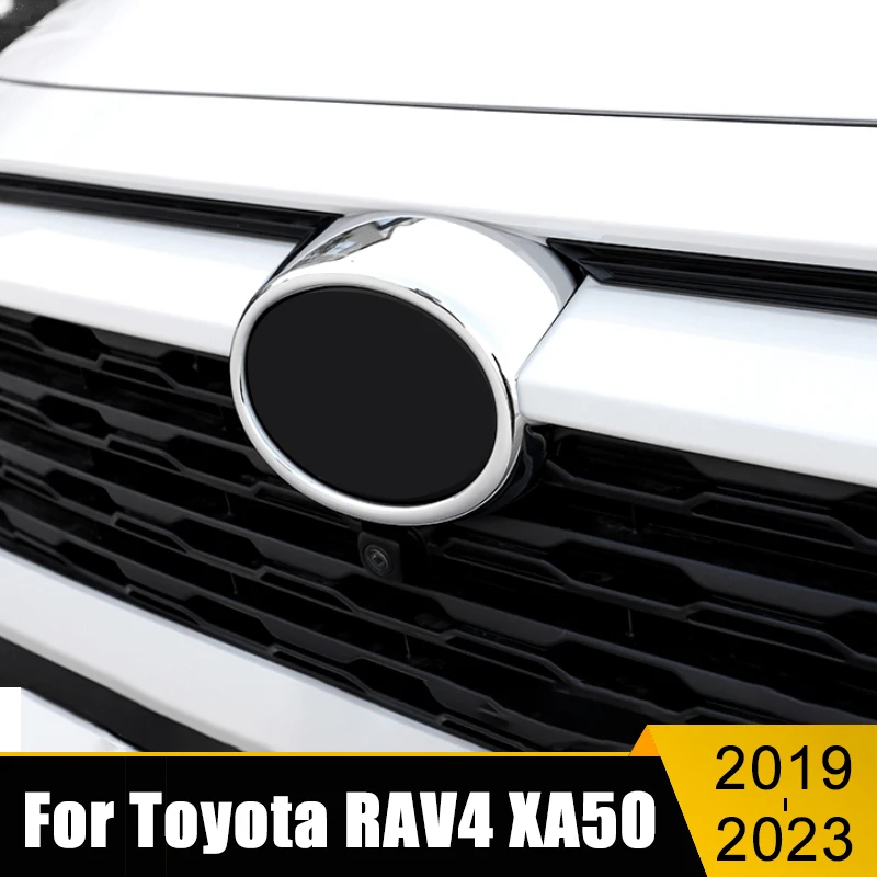 

Для Toyota RAV4 RAV 4 XA50 2019-2021 2022 2023 ABS Автомобильная передняя рамка, знак, крышка радиатора, отделка, фотография, наклейка с логотипом