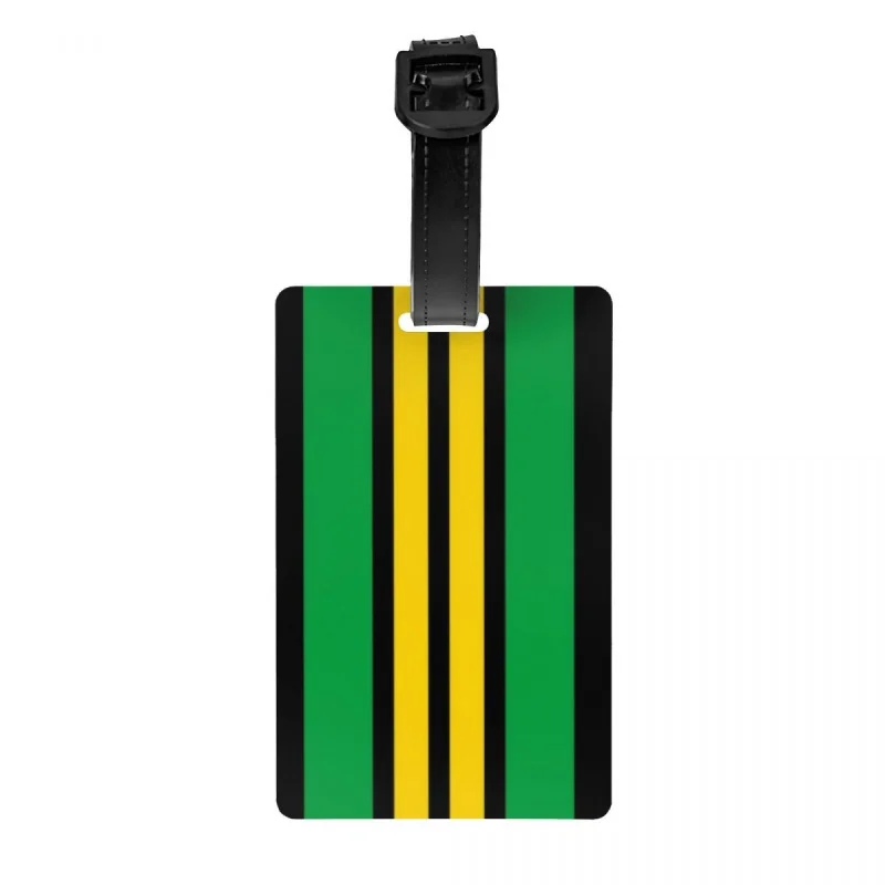 Tag Custom Jamaican Patriotic Baggage Tags Privacy Cover Id Label