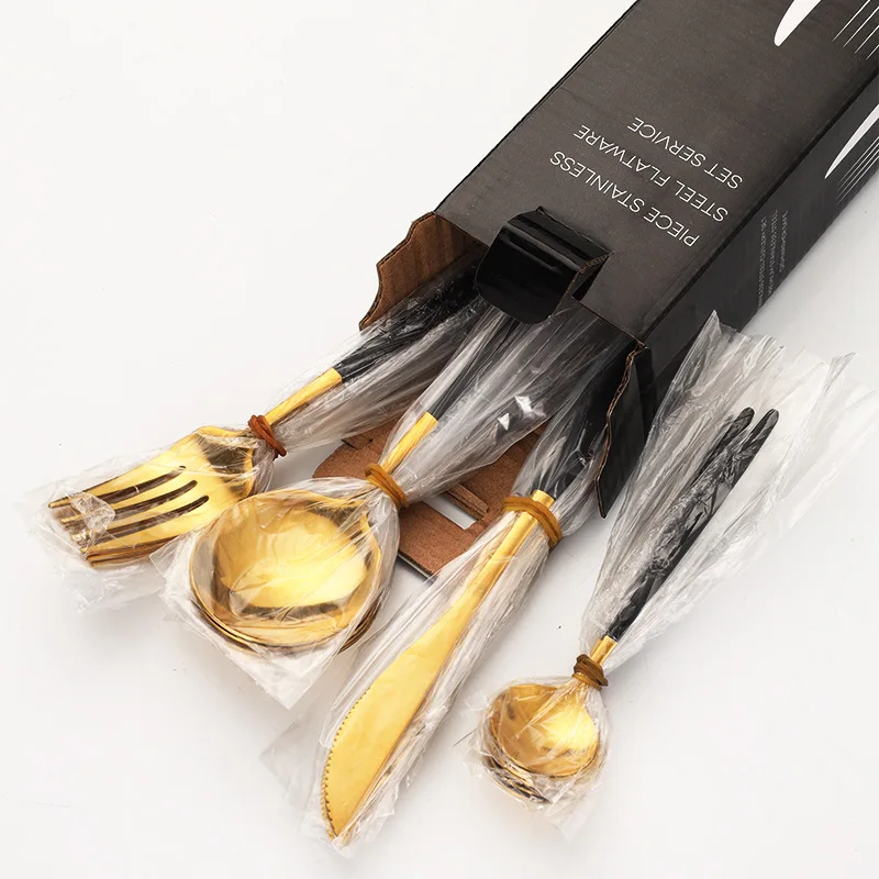 Набор столовых приборов из нержавеющей стали 24 шт. с четырьмя основными