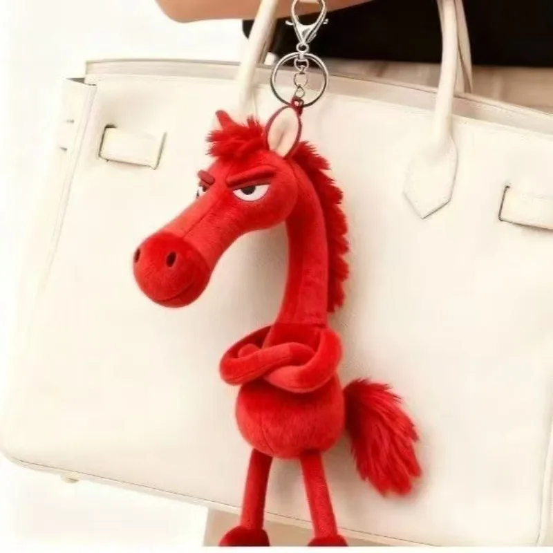Фото Модный брелок Sassy Horse в фэнтези-стиле, мастерство пони с шарфом, набивка, имитация украшения комнаты с лошадью №4