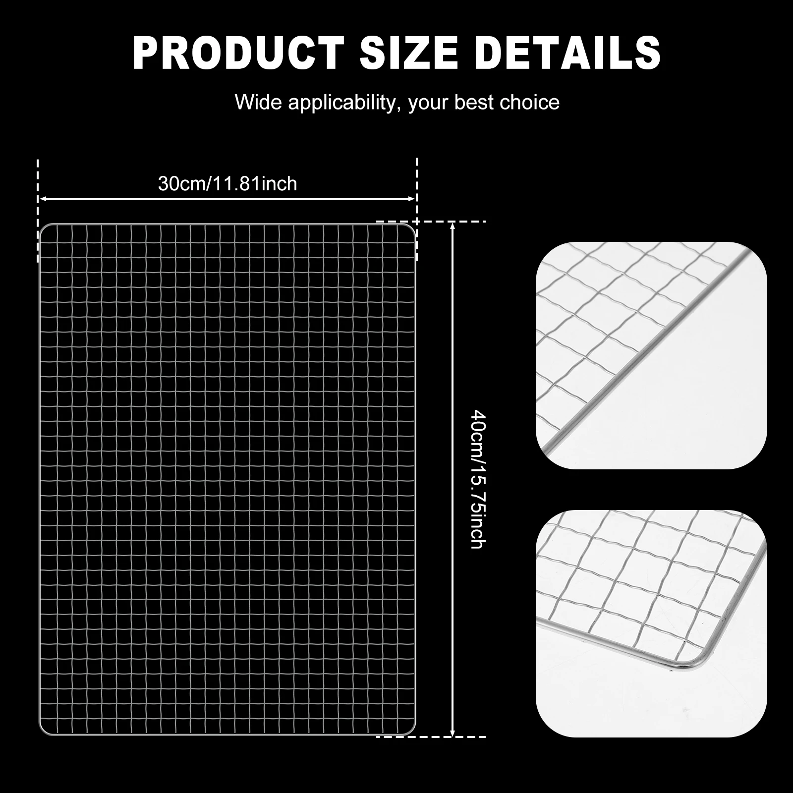8 шт. сетчатый коврик для гриля барбекю