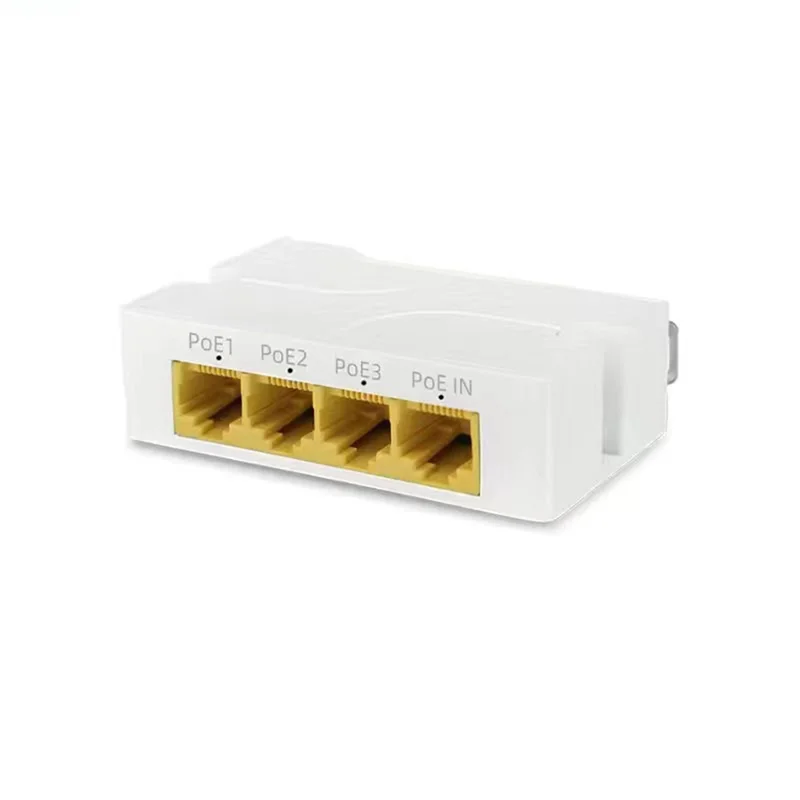 4-портовый гигабитный удлинитель POE 1000M повторитель сетевого коммутатора 1–3