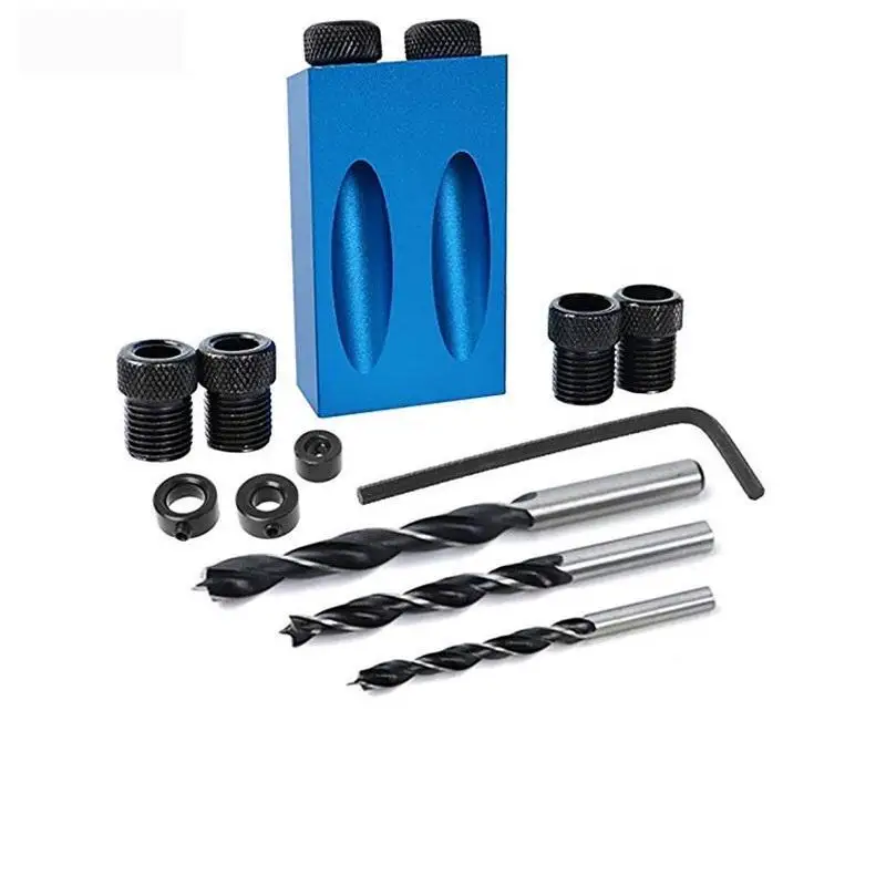 

15 синих косых локаторов для деревообработки, трехточечный локатор для бурения по дереву