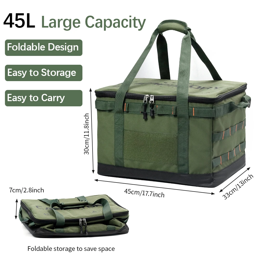 45л новая большая вместительная сумка для хранения посуды кемпинга портативная