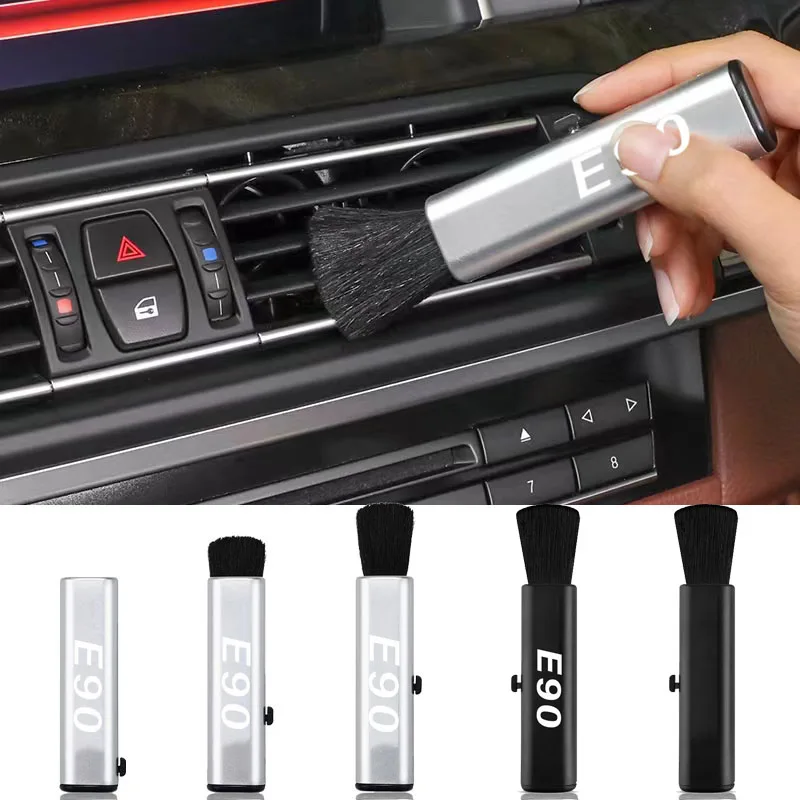 

Car Dust Brush Air Outlet Cleaning Retractable Soft Brush for BMW E90 E61 E53 E46 E39 E36 E34 X1 X3 X4 X5 X6 X7 Z4 M Performance