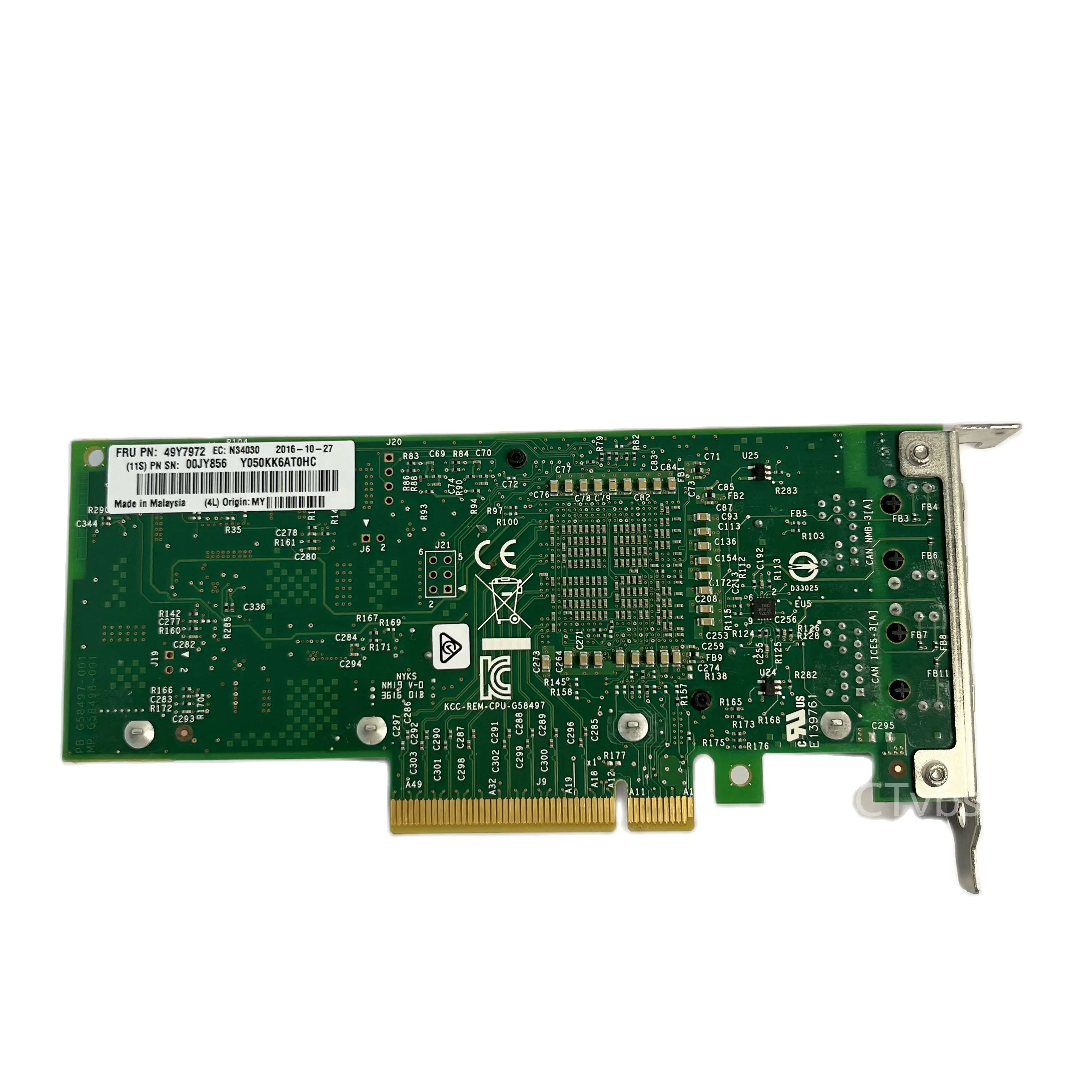 X540-T2 Intel X540 Chipset PCIe x8 Dual Copper RJ45 10Gbps Port Ethernet Network Card Compatible