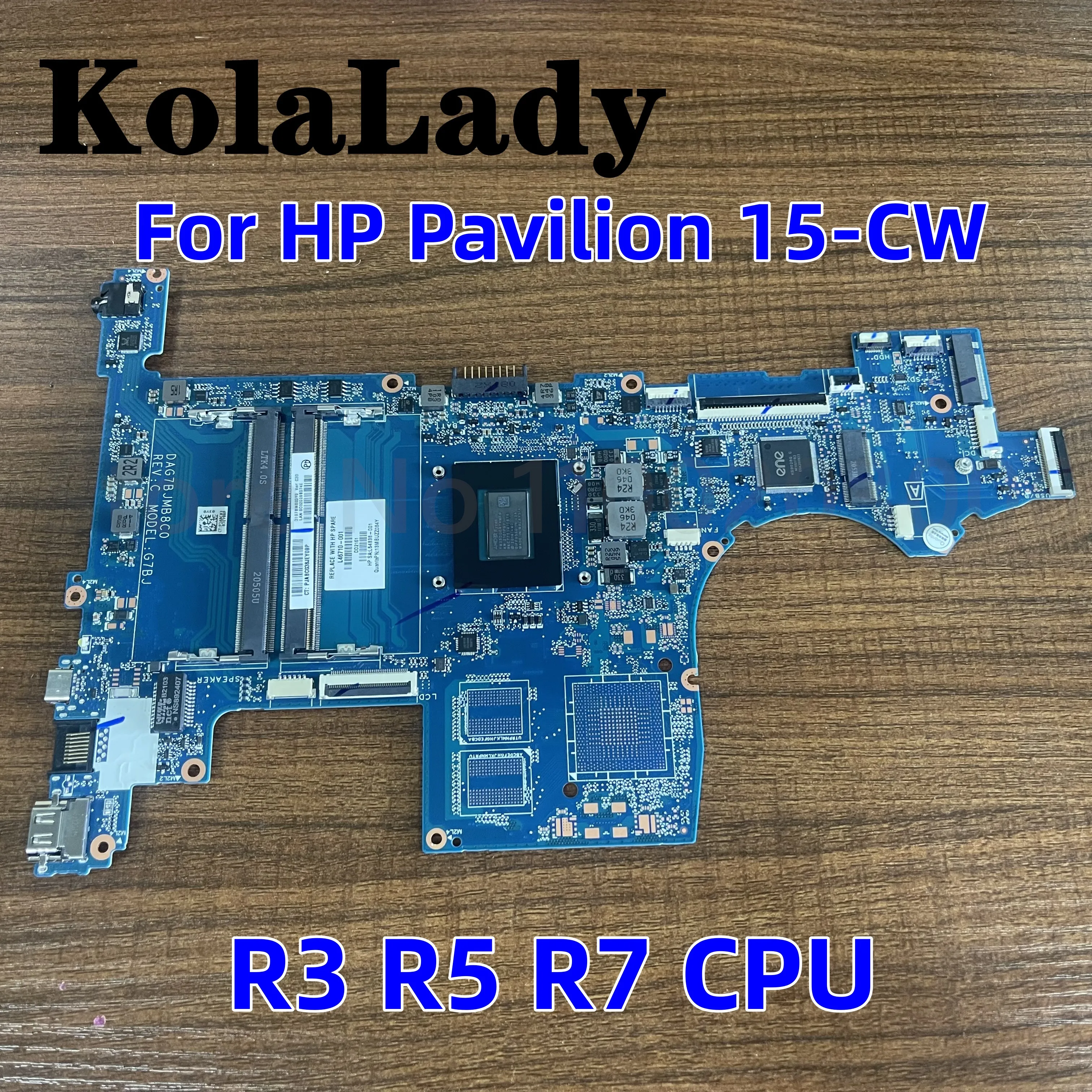 

DAG7BJMB8C0 DAG7BFMB8D0 DAG7BFMB8D0 для ноутбука HP Pavilion 15-CW 15Z-CW, материнская плата с R3 R5 R7 CPU DDR4 L22761-001