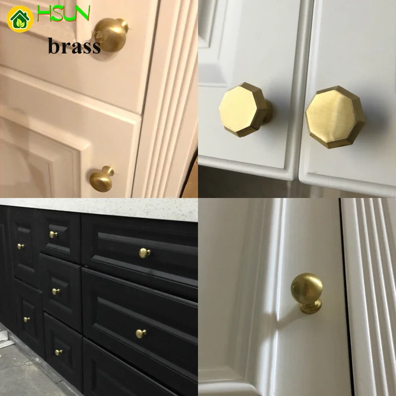 1 шт. латунные ручки для кухонного шкафа |