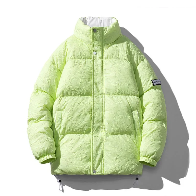 Mens Fashion Stand Collar Warm Casual Jackets Multicolor Outdoor Sports Cotton Padded Clothes Winter Coat Men 2022  Parkas