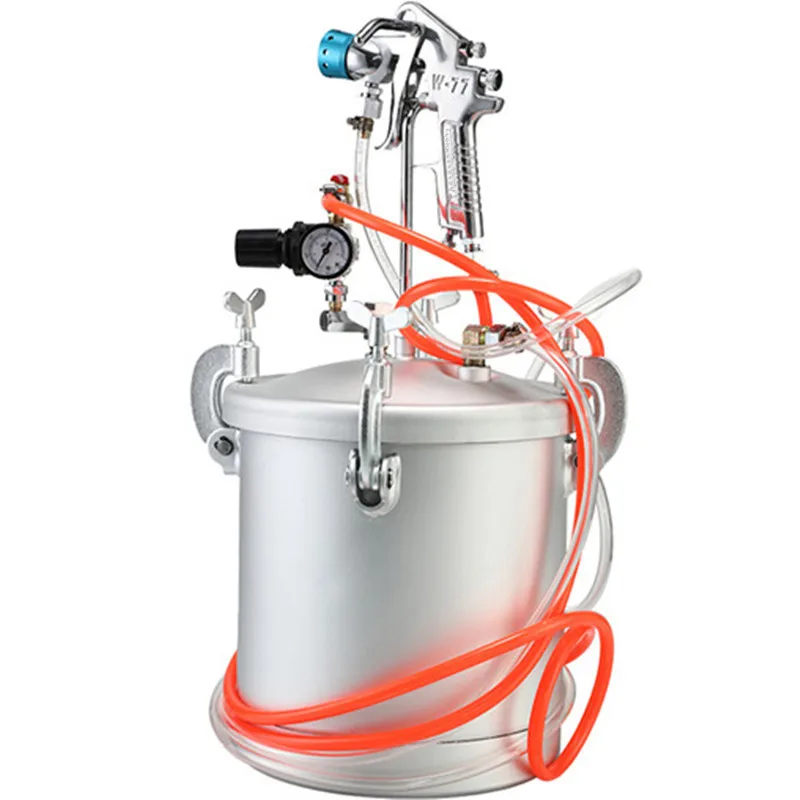 New type 10L colorful paint spray gun feed pressure paint tank latex paint spraying machine sand spraying grab pressure tank