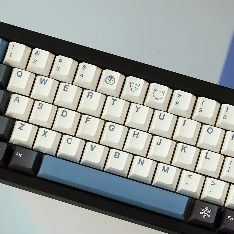 145 клавиш GMK Arctic Keycap Cherry Profile английская механическая клавиатура с сублимационной