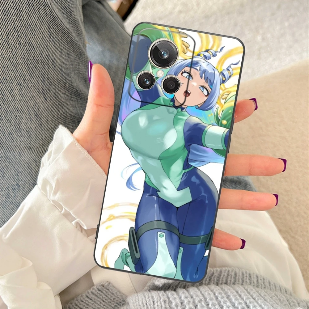 Черный мягкий чехол для телефона с изображением героев оформления интерьера Realme