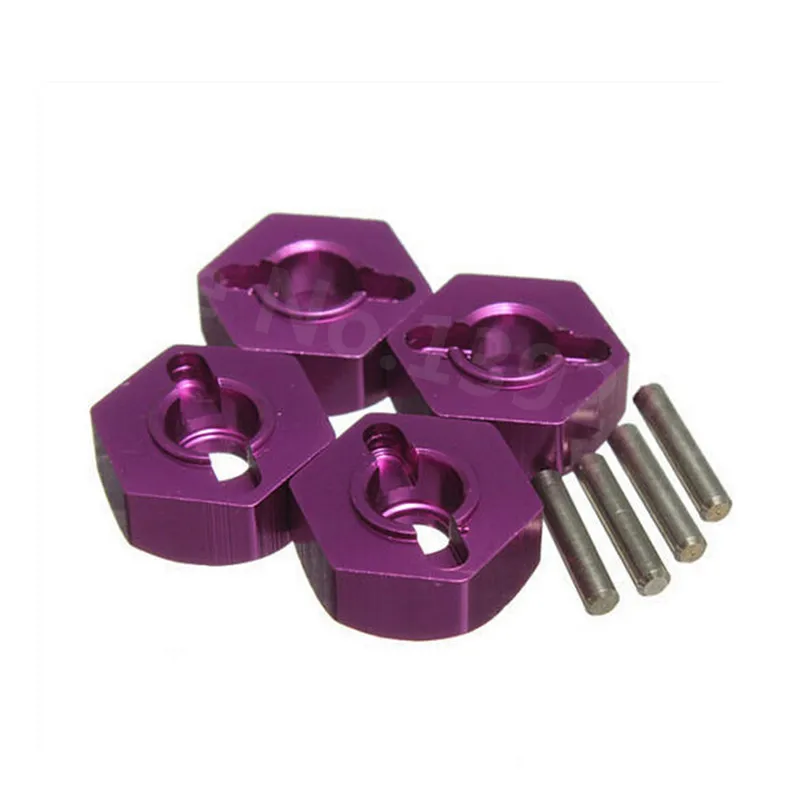 

1 комплект 102042 (02134) 4 шт. HSP 1/10 масштаб модели обновленные части алюминиевое колесо шестигранный с штифтом для масштаба 1/10 4WD радиоуправляемый...