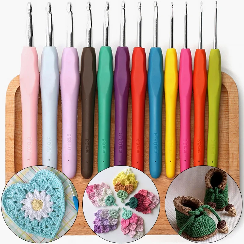 

Fashion 1PC 2mm-10mm Hooks Needles Knit Craft Yarn Aluminium Sewing Needles Knitting Needle Weave Crochet Hooks Sewing Tools