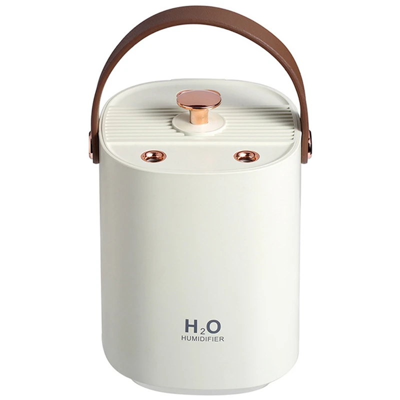 

Dual Jet Humidifier with Night Light 1L 4000MAh Mute Humidifier USB Wireless Portable for Office
