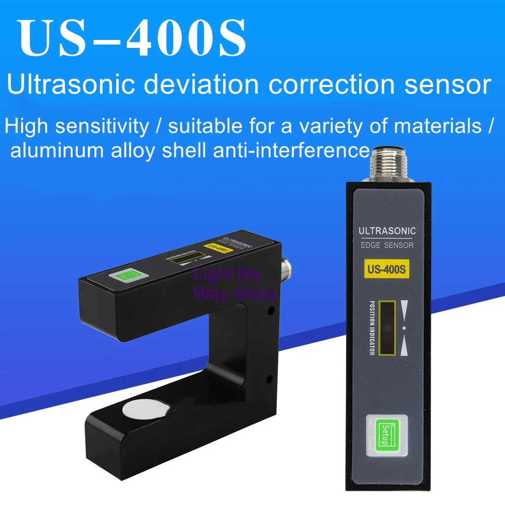 Enlarge Ultrasonic Correction Sensor Correction Sensor Analog Quantity Ultrasonic Correction Electric Eye US-400S