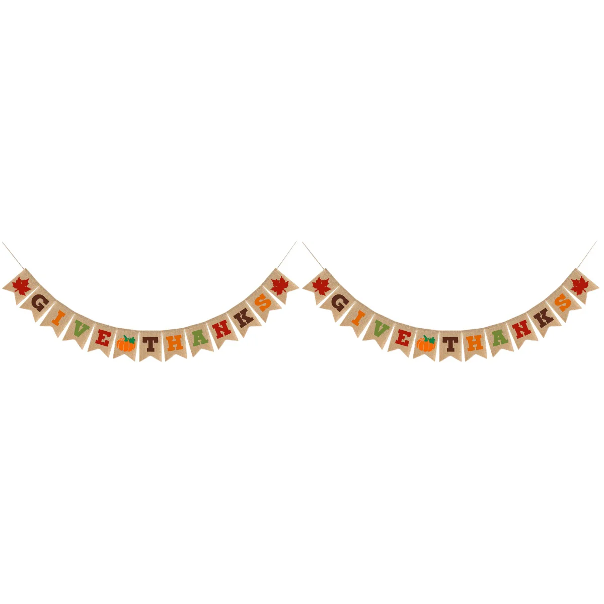 

Thanksgiving Hanging Fall Banner Garlands Props Burlap Decorations Ceiling Supplies Party Harvest Door Paper Decors Wall Banners