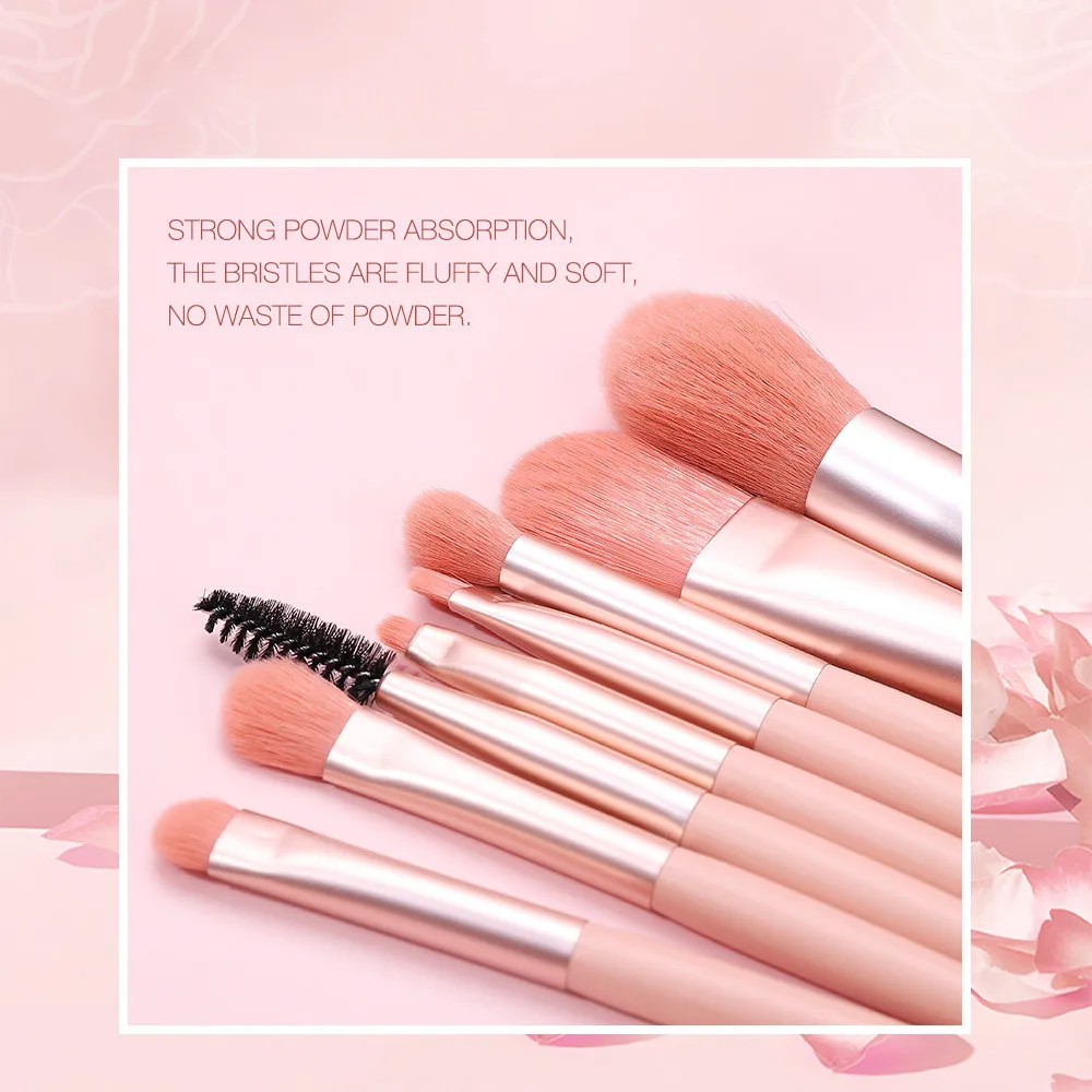 8PCS Makeup Brush Set Foundation Eyeshadow Blush Brush Beginner Beauty Tool