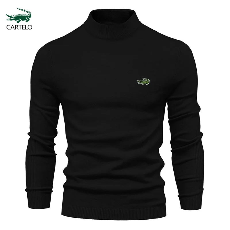 

New Winter Turtleneck Thick Mens Sweaters Casual Turtle Neck Solid Color Quality Warm Slim Turtleneck Sweaters Pullover Men