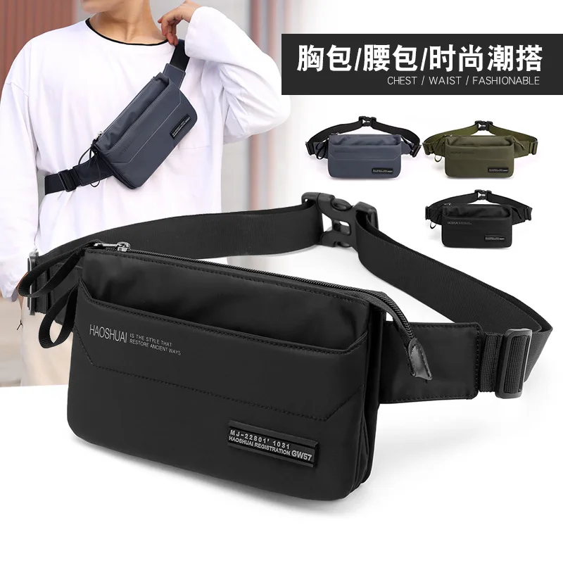 New Outdoor Sports close-fitting Pocket Men Chest Package Inclined bag multi-function Receive Package