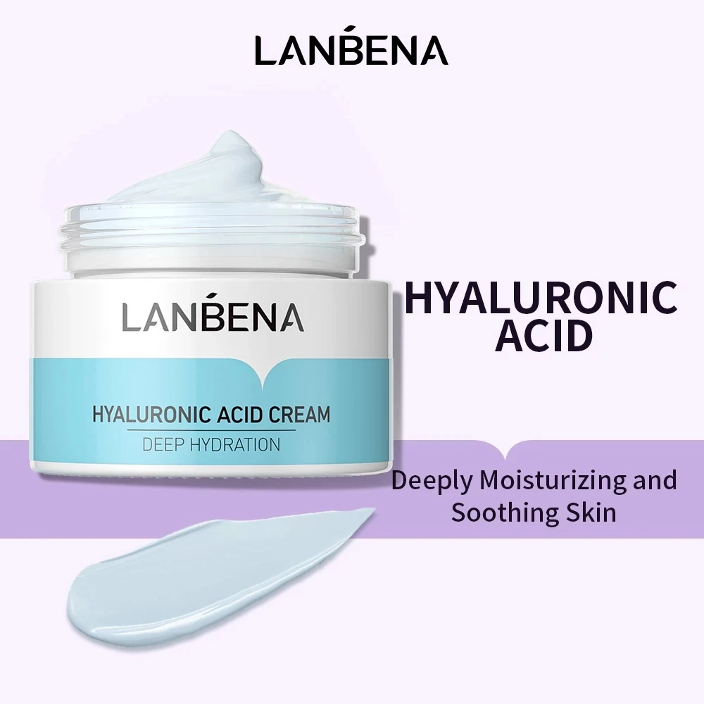 

LANBENA Soothing Face Cream Facial Hyaluronic Acid Moisturizing Tightening Revitalizing Shrinking Pores Cream Skin Care Products