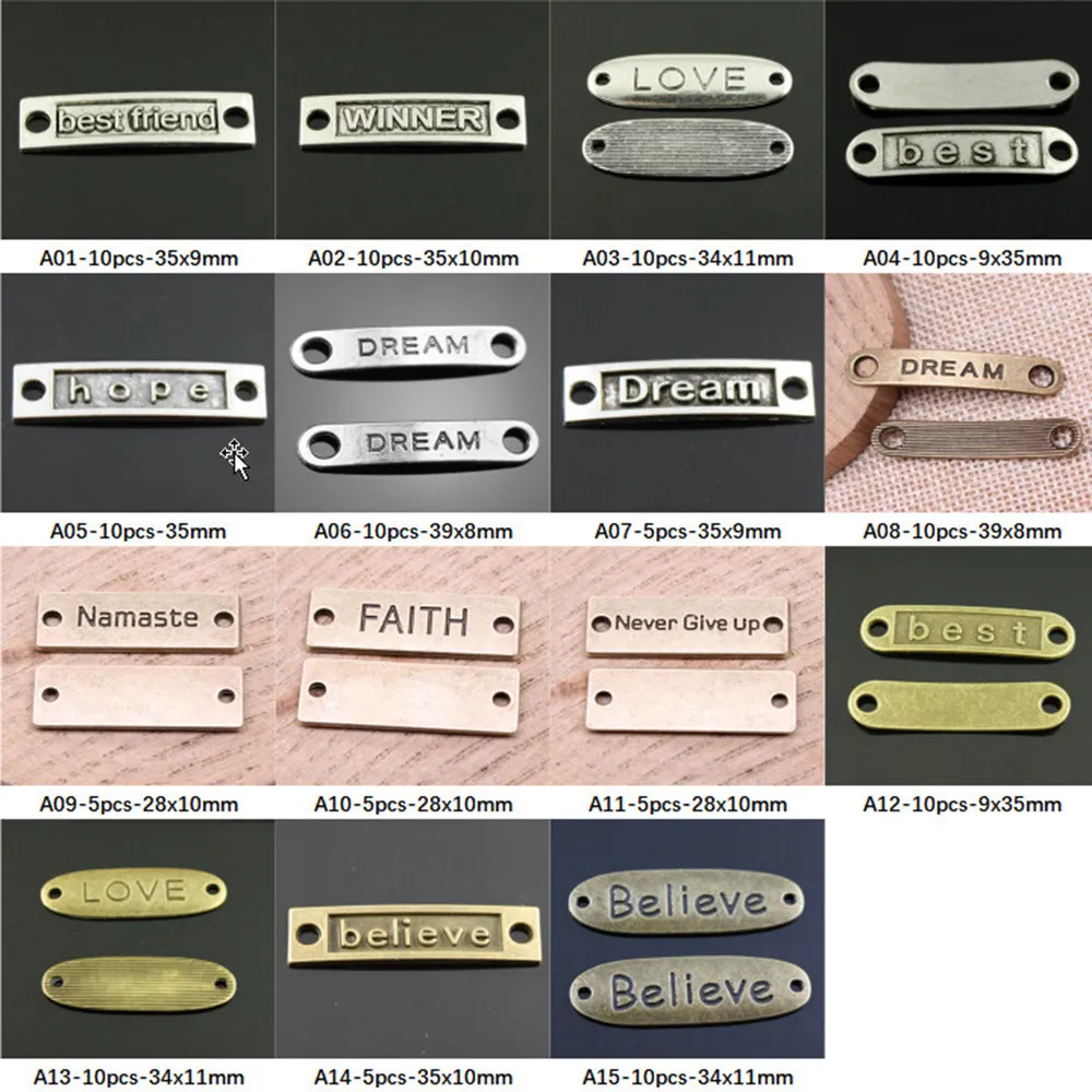 

New Arrival Long Connector Charms For Jewelry Making Gifts For Women