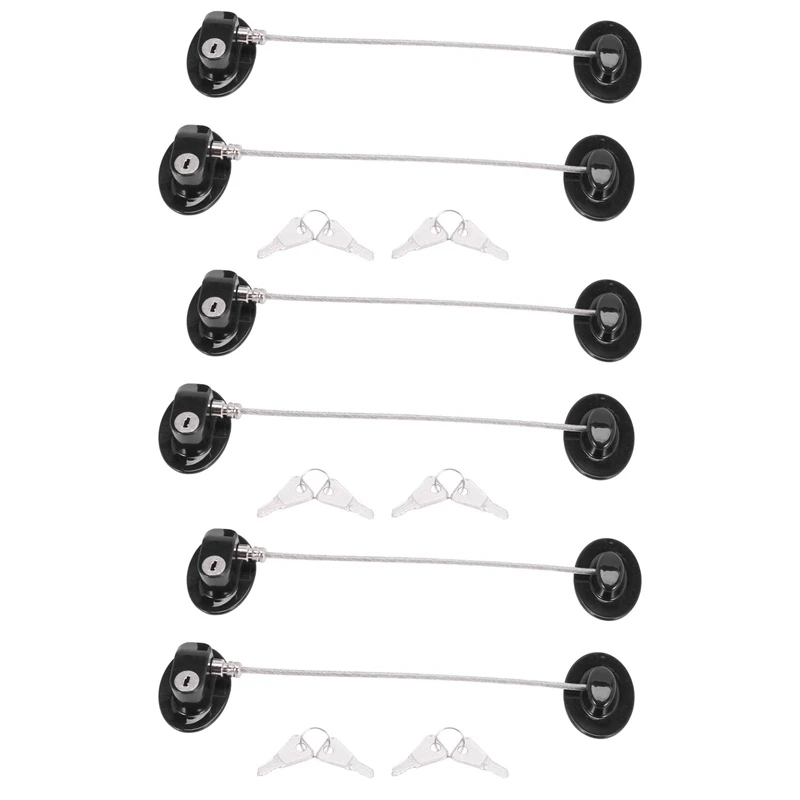 

6 шт., блокираторы для дверей холодильника