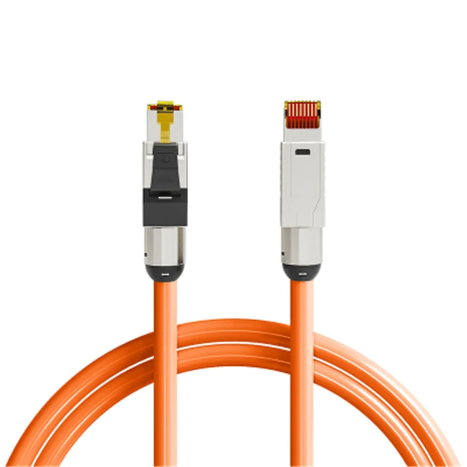 

2419 Cat7 Cat6A Cat8 высококачественный Ethernet-кабель 10 Гбит/с 40 Гбит/с RJ45 Lan Kat 8 для маршрутизатора модема компьютерная сетевая коммутация