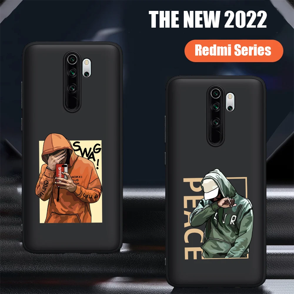 

Fashion Boy Cool Pattern new Etui Silicone for Xiaomi Mi 9T Redmi Note 5 6 7 8 8T 9 9S 10 10Pro K20 K30 9T Pro Phone Case Funda