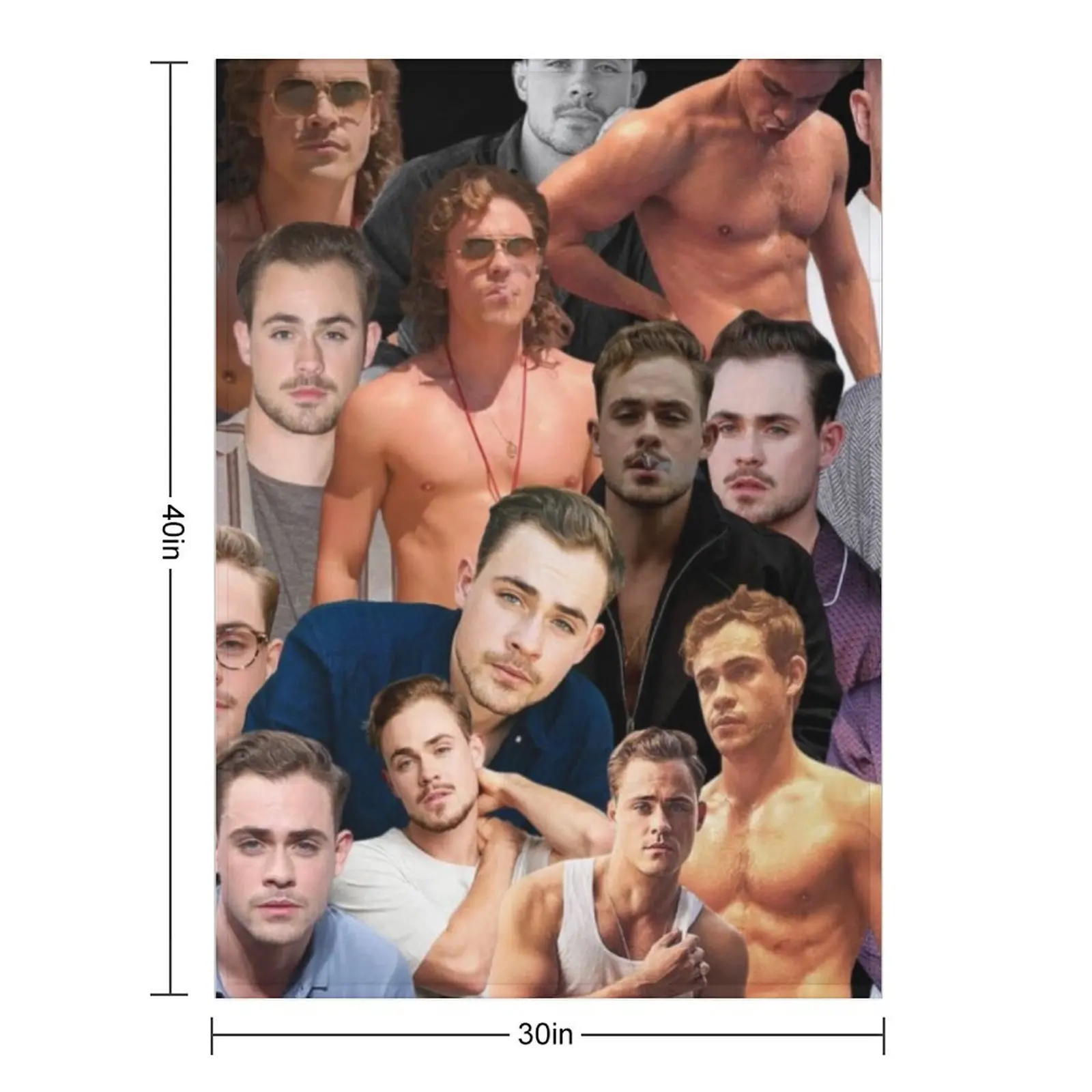 Фото Одеяло Dacre Montgomery с фотоколлажем, фланелевое одеяло для дивана-кровати, одеяло для дивана, милые клетчатые одеяла №2