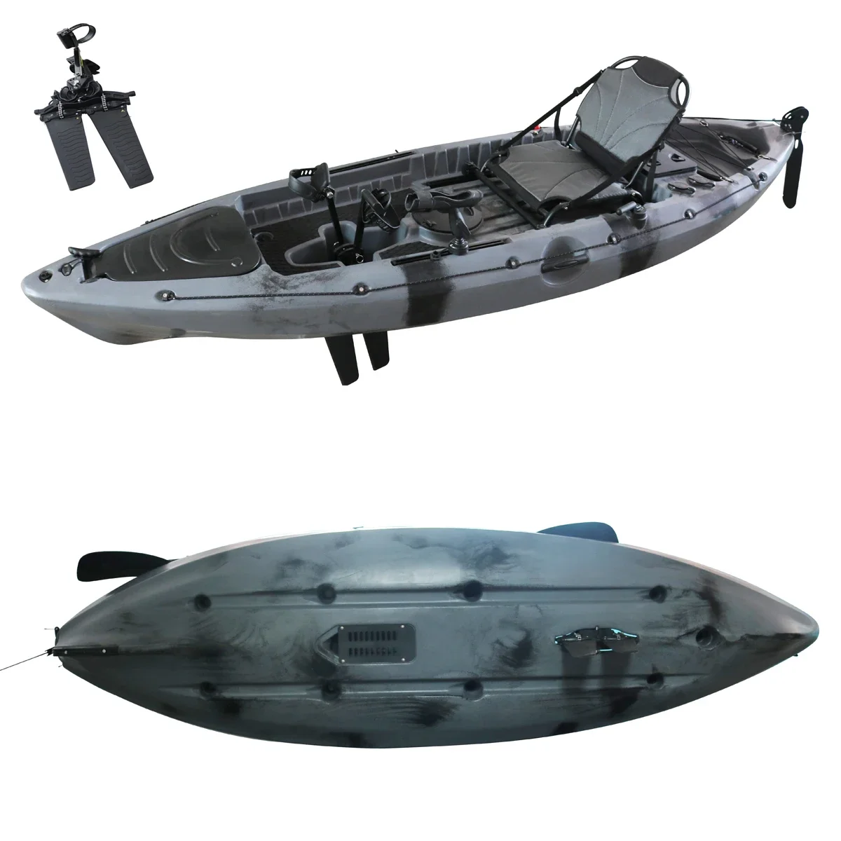 Лидер продаж 10 5 футов сидит на вершине педальный каяк для рыбалки жесткий