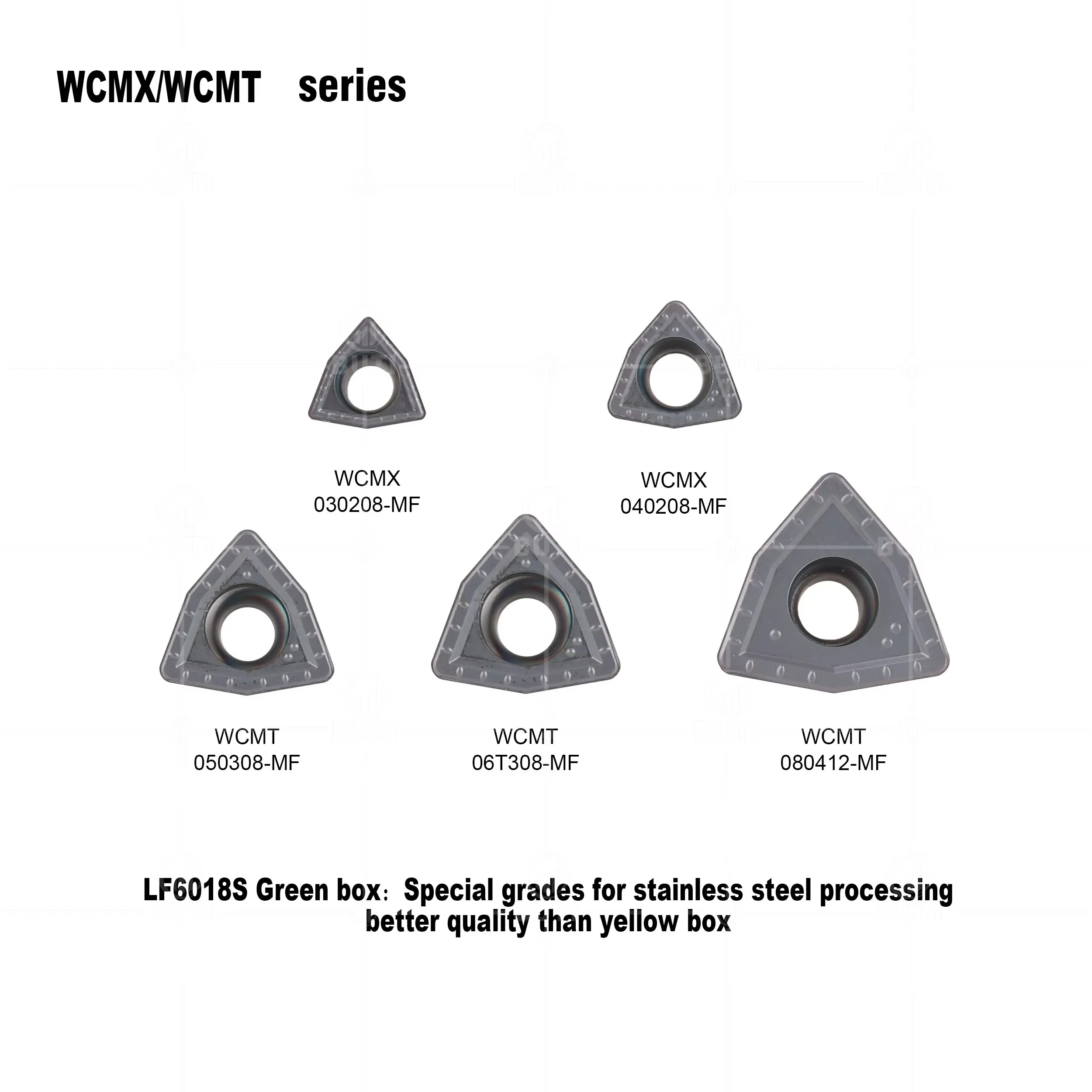 Твердосплавные пластины DESKAR WCMX030204 040208 WCMT050308 06T308 080412 LF6018S для U-образных сверл для токарных станков с ЧПУ, для обработки нержавеющей стали (art.: 3920db4aeff7b) - 3920db4aeff7b