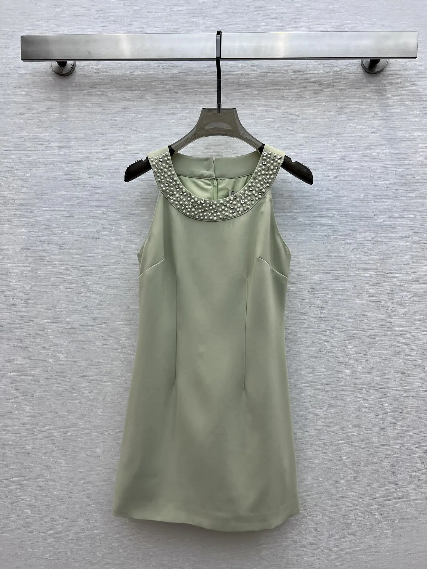 

Tank dress round neck design high quality fashion temperament slim slim refined elegant 2023 autumn women's new hot