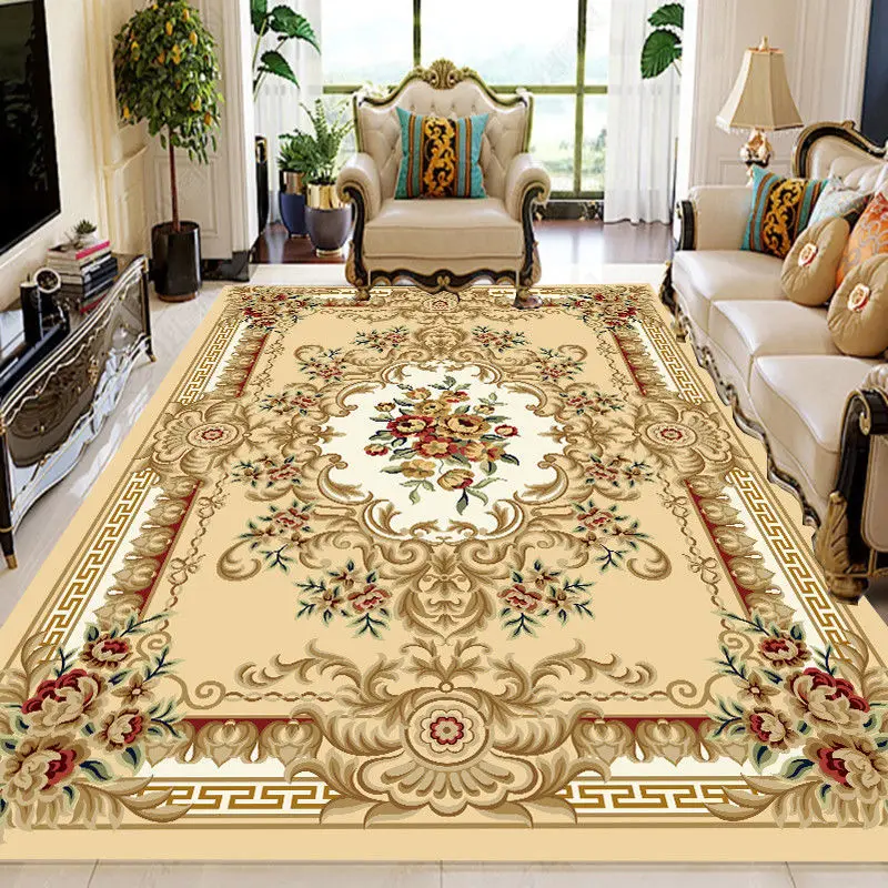 European Style Living Room Carpet Area Rug Bedroom Bedside Mat Kitchen Floor Mat Alfombras Para Sala Home Decoration Luxury