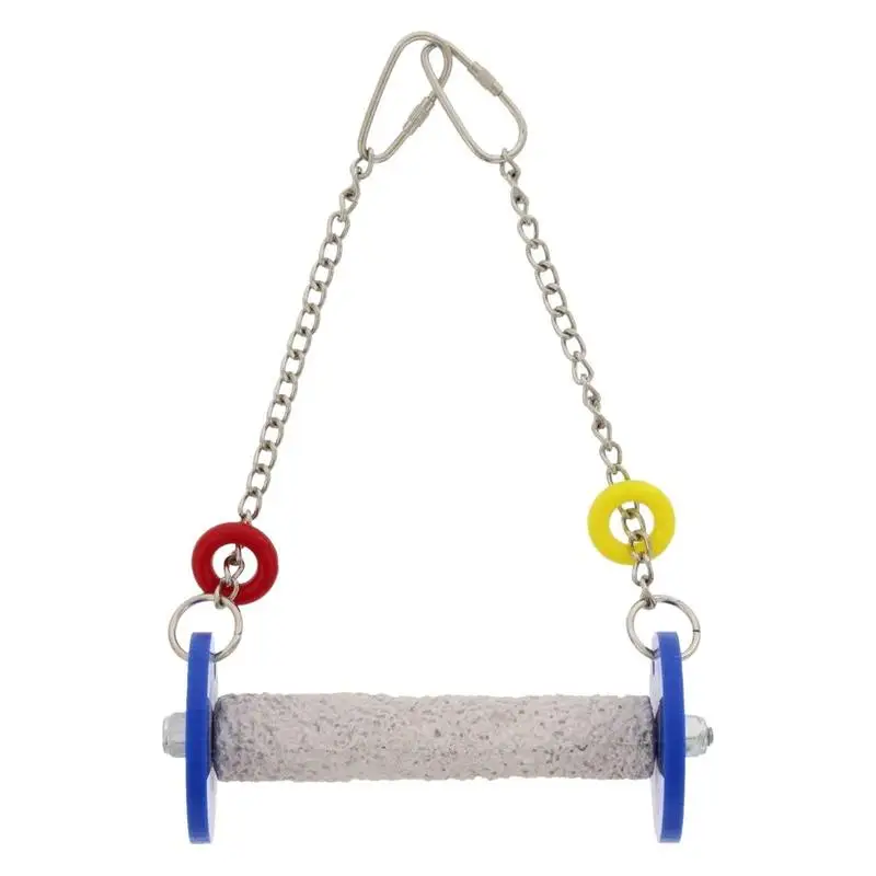 

_ Игрушка-качели, Противоударная безопасная игрушка-попугай для клетки, прочная жевательная игрушка для птиц, держит ногти и клюв верхней части