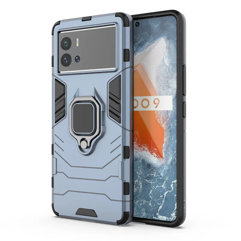 Для IQOO 9 чехол 3 5 7 8 Pro 5G армированный ПК ударопрочный силикон ТПУ + PC защитный для