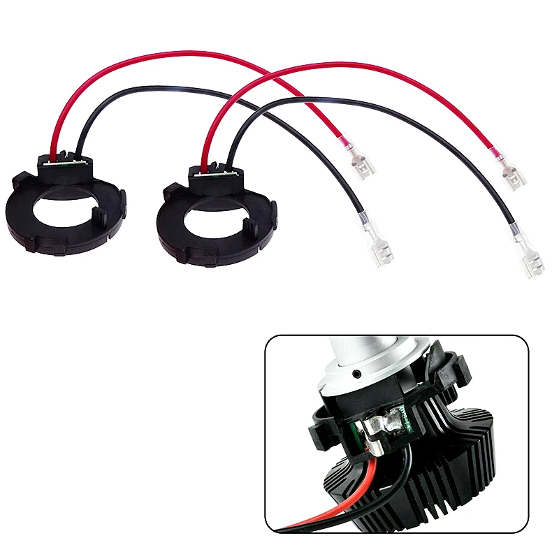 

Car Headlight Adapter for VW Golf MK7 MK6 JETTA H7 LED Bulbs Holder Base Clip Retainer Halogen Headlamp Socket Conversion Kit