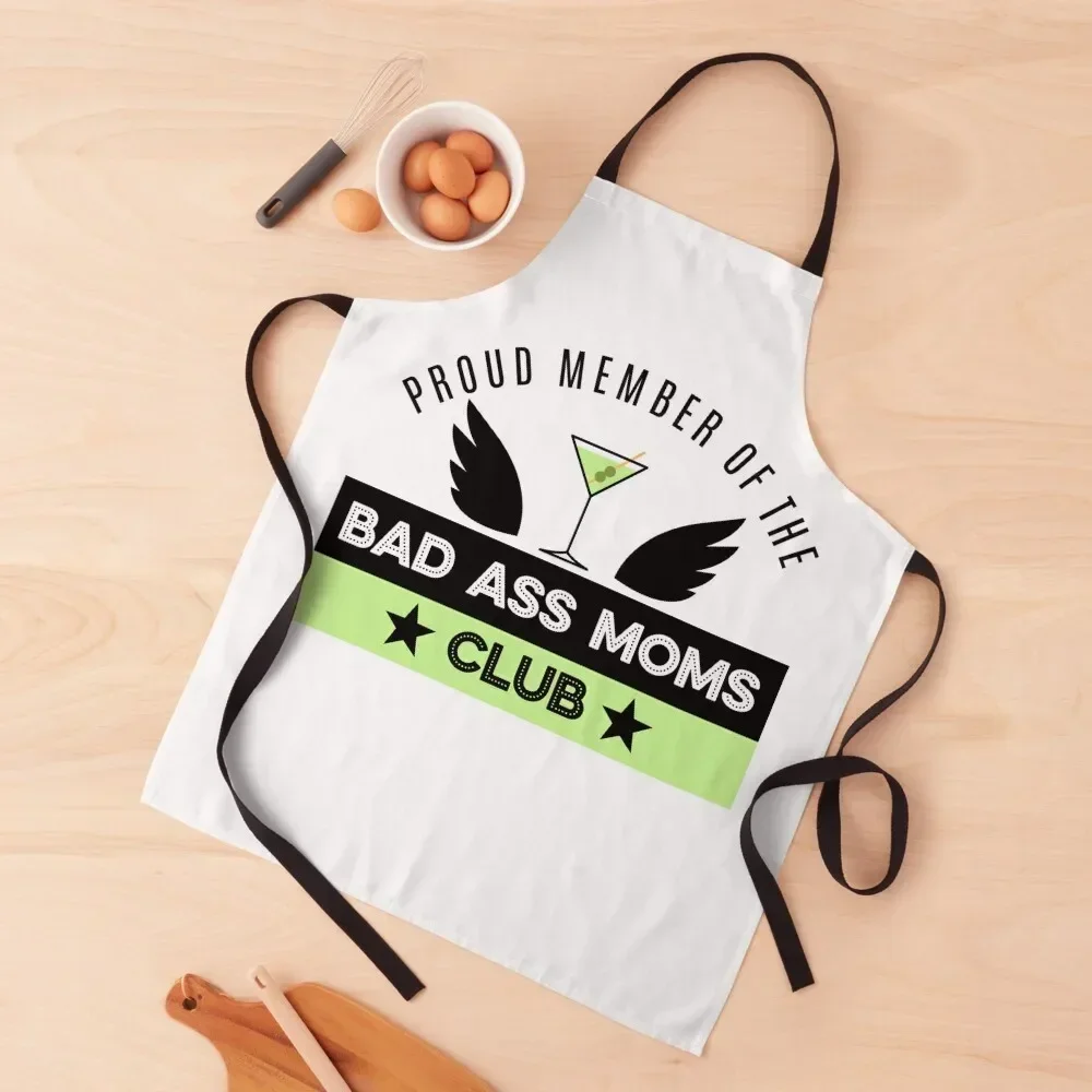 Клубный фартук Proud Member of the Bad Ass Moms водонепроницаемый кухонный для женщин домашняя