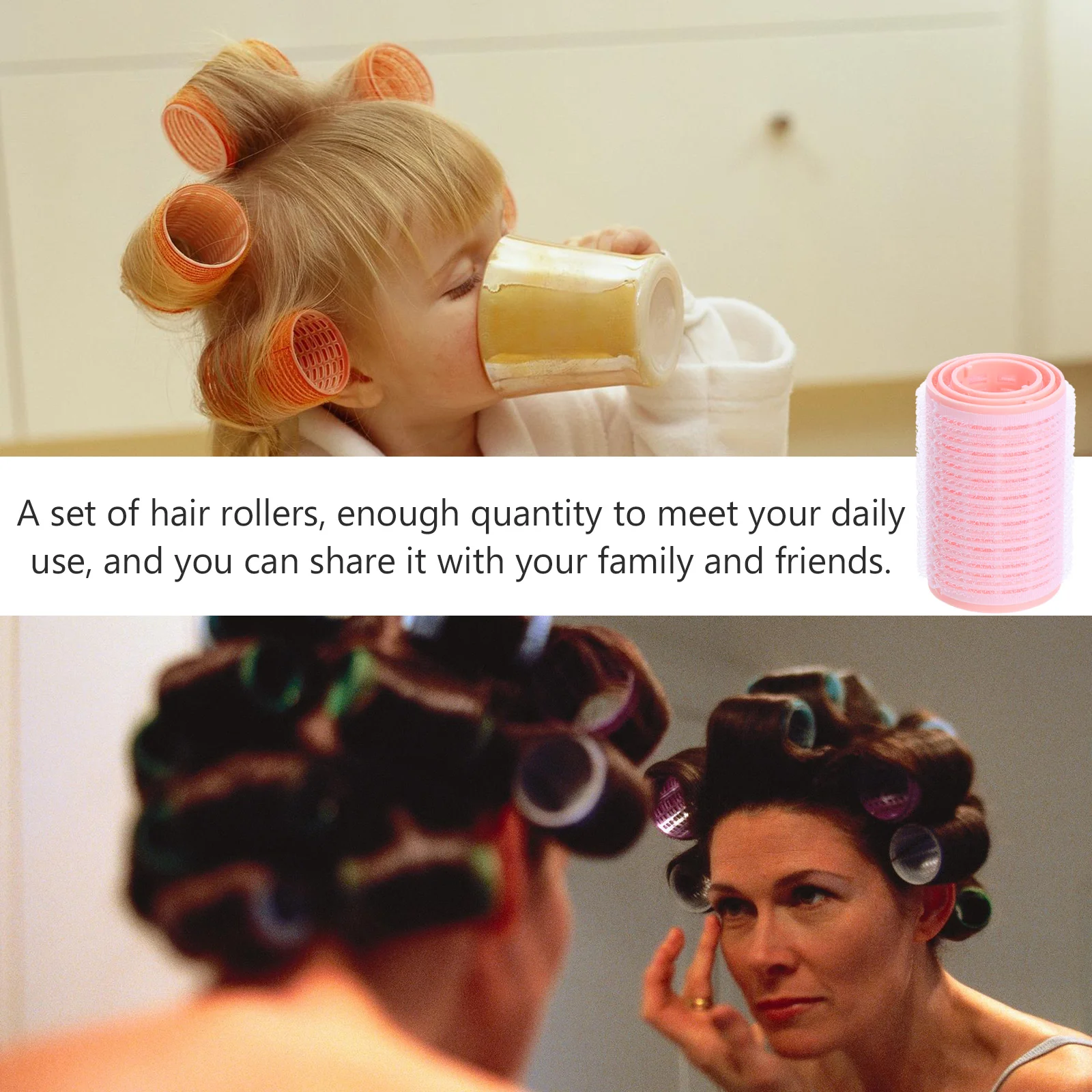 12 шт. самоклеящиеся ролики для волос бигуди инструменты укладки перевязочная