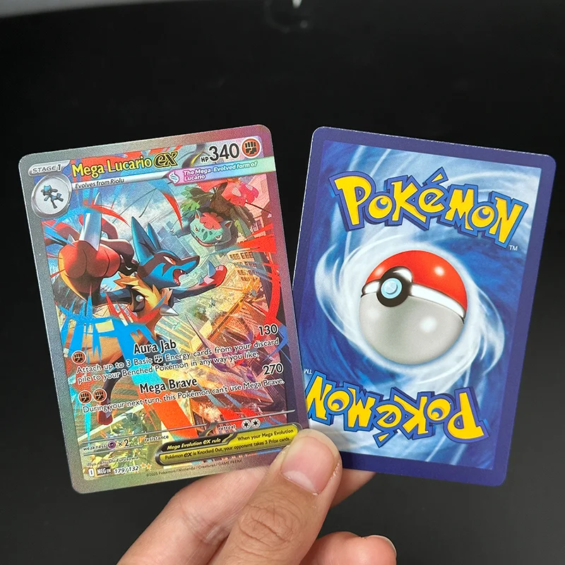 Фото Коллекционная игровая карта DIY English PKM Mega Gardevoir ex Lucario Kangaskhan Venusaur EX №1