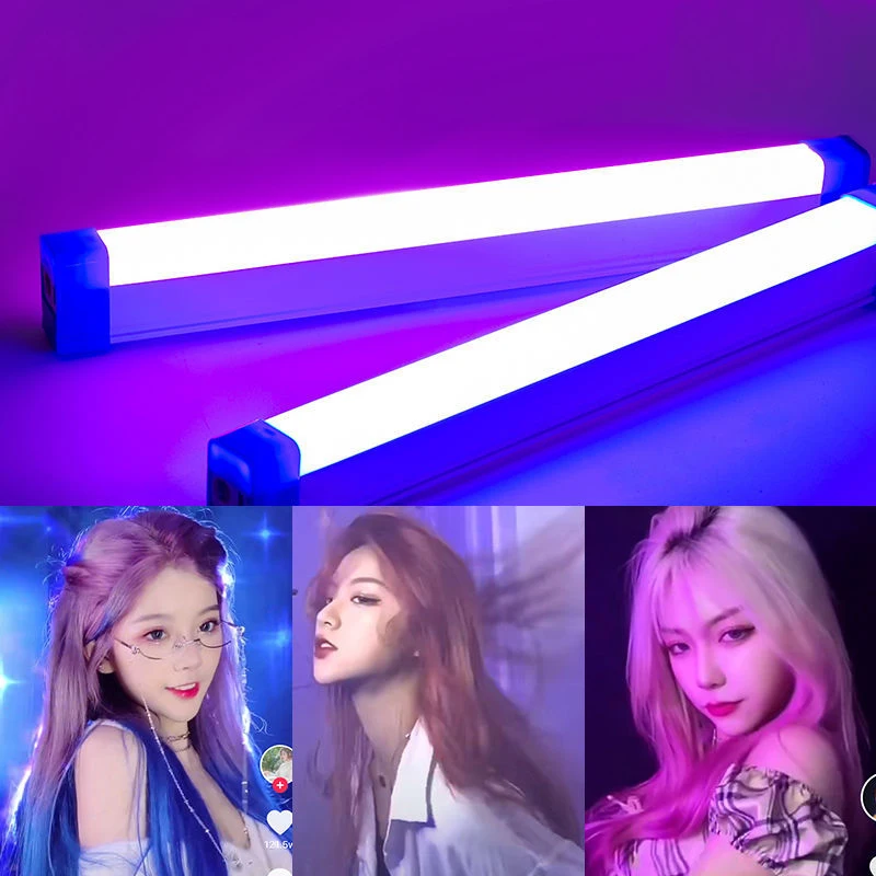 

LED Photography Light Handheld Photo Light Tube Stick Lights USB Rechargeable Photo Light for Live Stream with Magnet Sheet