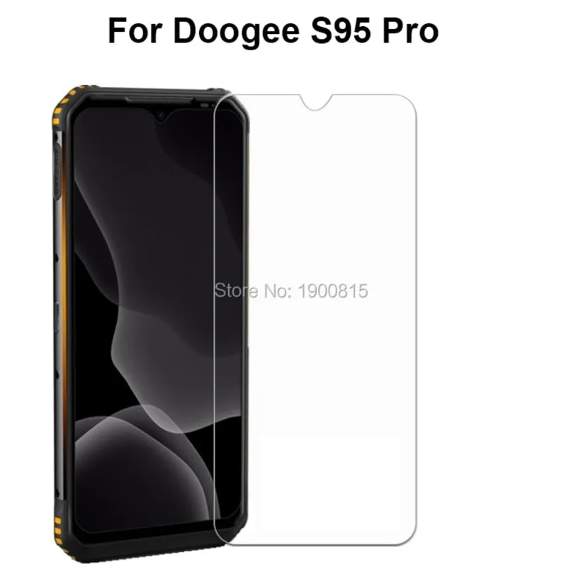 safety tempered glass for doogee s95 pro 6.3" 9h 2.5d protective film explosion-proof clear lcd screen protector cover shield