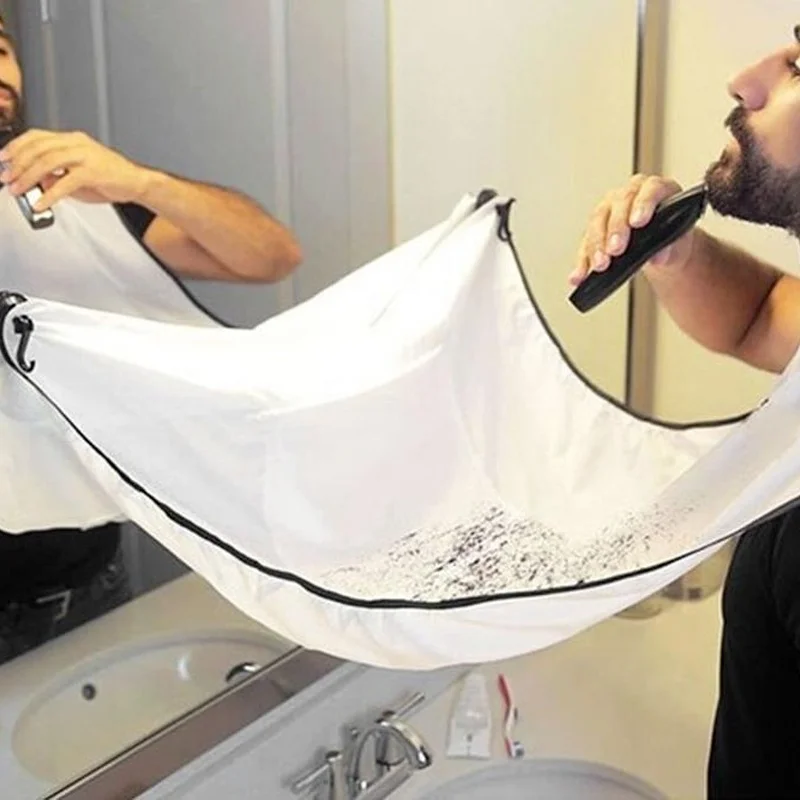 

Male Shaving Apron Beard Shaving Apron Care Bib Face Shaved Hair Adult Bibs Shaver Cleaning Hairdresser Gift for Man Clean Apron