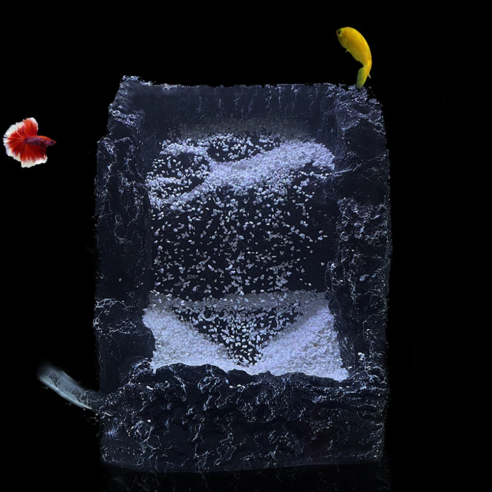 Маленькая аквариумная подводная пещера для украшения подводного песка водопад