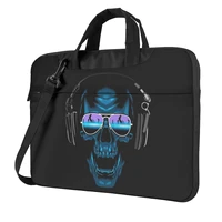 skull print mens laptop brifecase for macbook air 13 macbook pro 14 inch 15 inch notebook pouch bag messenger computer bags