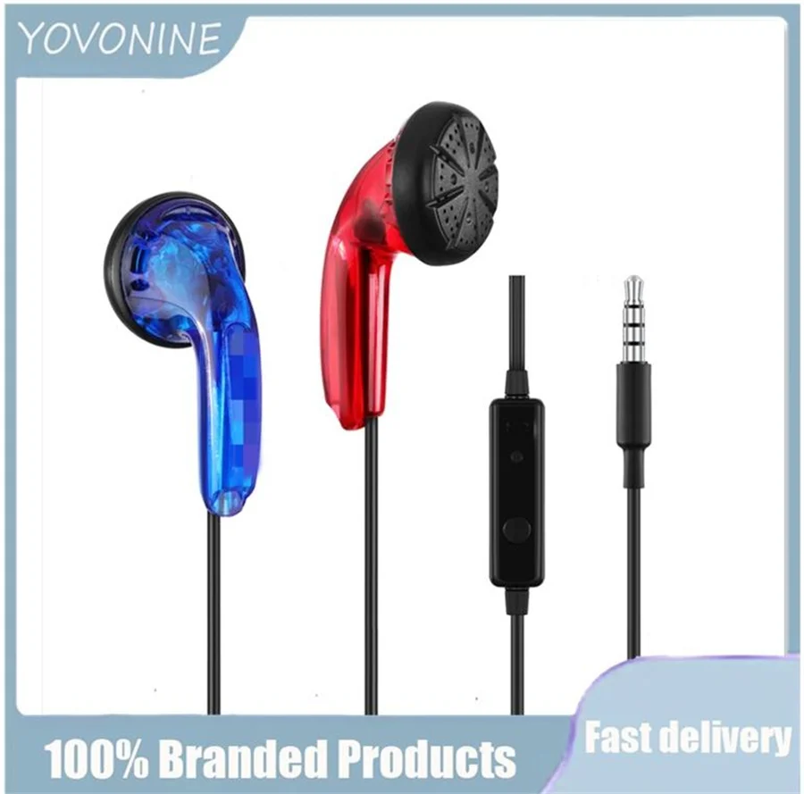 YOVONINE 3.5mm HIFI Earphone 15.4mm Dynamic Driver Unit Heavy Bass Wired HD Microphone Headset Classic MX500 StereoMusic Earbuds |